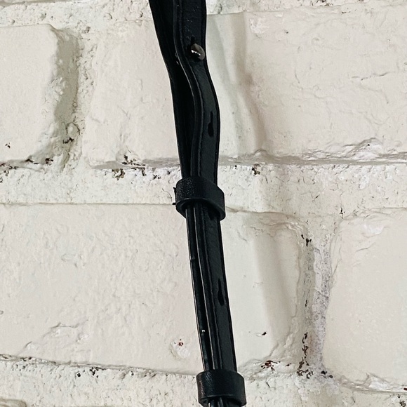 - Halston Heritage Black /gray White Satchel Handbag - Picture 6 of 10